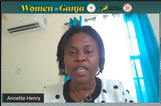Annette Henry, Attorney at Law, Licensing and Regulation speaks during the online 'Women in Ganja’ forum on March 30, 2021. Screenshot captured from https://www.youtube.com/watch?v=XKA5OBUgTQ0&t=1802s