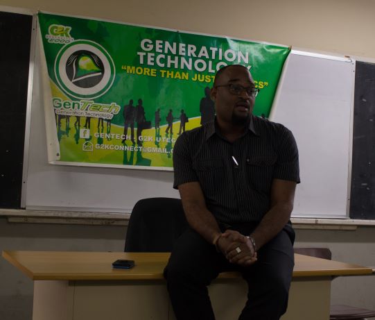 Deputy General Secretary of Generation 2000, Coneil Anderson, addressing the Generation Technology membership at the University of Technology, Jamaica Papine campus on February 7, 2019. Photo by: Roderick Boulin 