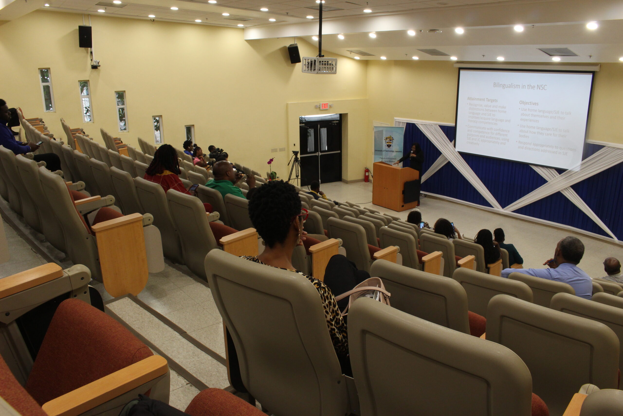 Attendees at the Pamela Kelly Distinguished Lecture at the University of Technology, Jamaica. Photo by Travese Thomas